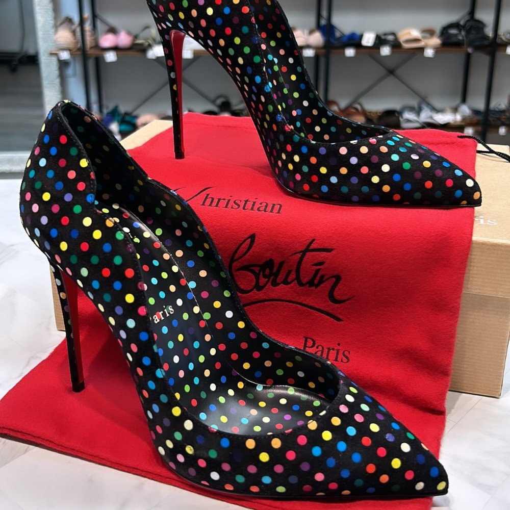 New Christian Louboutin Hot Chick Crosta Boum Boum Pumps, 9.5 39.5